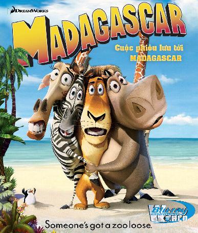B540. Madagascar 1 - Cuộc Phiêu Lưu Tới Madagascar 2D 25G (dolby true-hd 7.1)  